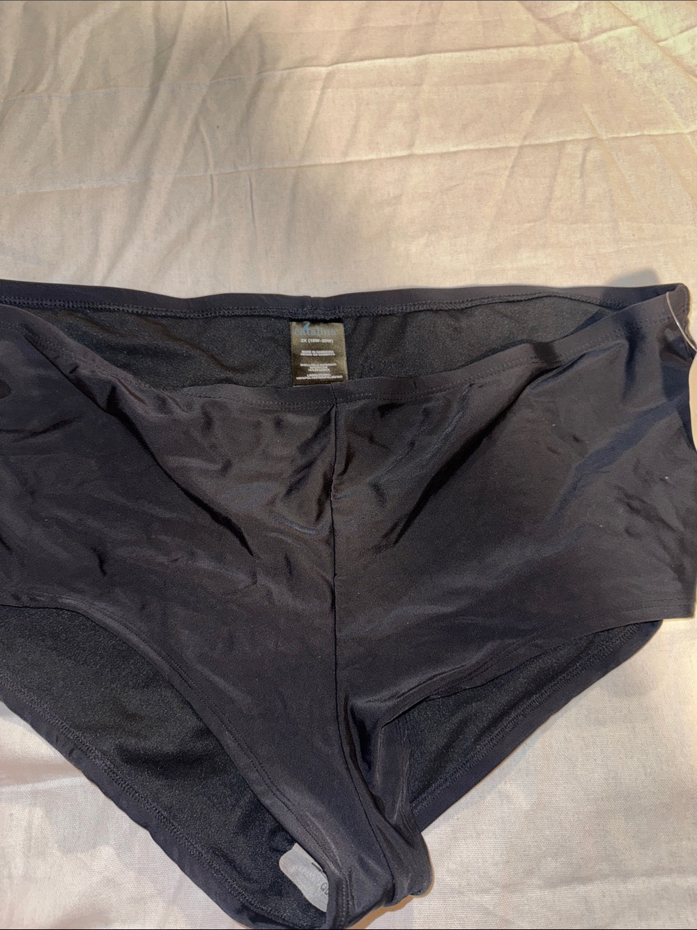 Black Seamless High-Waist Briefs